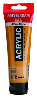 Amsterdam Acrylverf - 231 Goudoker - Oker Geel Acrylverf - Aardetint - Klassieke Acrylverf - Mengbare Pigmenten - Geschikt voor Kunstschilders &amp; Hobby - 120 ml