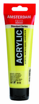 Amsterdam Acrylverf - 267 Azo Geel Citroen - Acrylverf - Sneldrogende verf - Pigmentrijke verf - Kunstschildersverf - Verf voor hout - Verf voor glas - Acrylverf sets - 120 ml