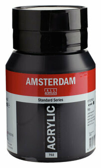 Amsterdam Acrylverf 702 lampenzwart 500 ml