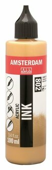 Amsterdam Acrylic Ink 802 lichtgoud 100 ml