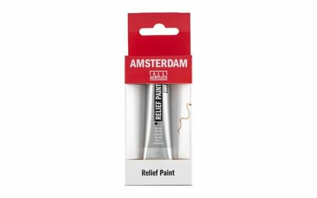 Amsterdam deco Relief Paint 800 zilver 20 ml