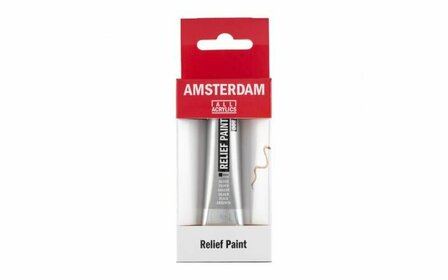 Amsterdam deco Relief Paint 800 zilver 20 ml