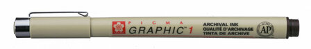 Sakura Pigma Graphic Pen - Sepia Tekenpen - Fineliner Voor Tekenen - Professionele Teken- en Schrijfpen - DIY Kunstbenodigdheden - 1 Stuk