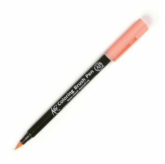 Koi coloring brush pen 205 coral red