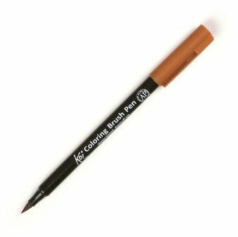 Koi coloring brush pen 014 raw sienna