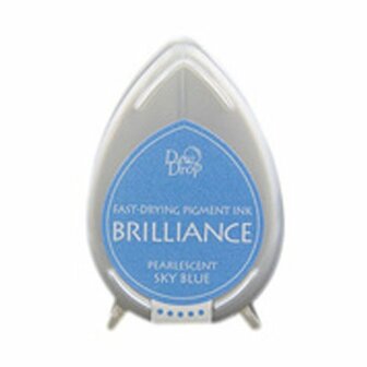 Brilliance dew drop ink pad pearlescent sky blue