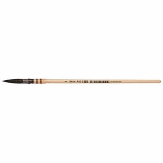 Verwaspenseel - Ronde Penseel - Premium Schilderpenseel - Zachte Haren - Waterverf Penseel - Kalligrafie Penseel - AMI - 5mm - Nr. 1 - 1 Stuk