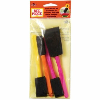 Mod Podge foambrush set (4 stuks)