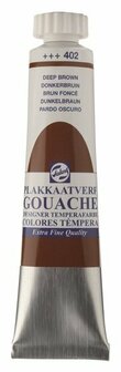 Gouache extra fine plakkaatverf 402 donkerbruin 20 ml