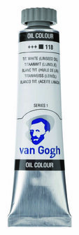 Van Gogh olieverf 118 titaanwit (lijnolie) 20 ml