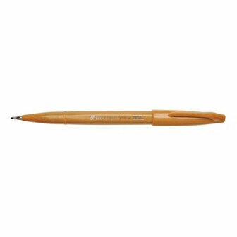 Pentel Brush sign pen - oker