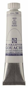 Gouache extra fine plakkaatverf 100 wit 20 ml