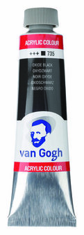 Van Gogh acrylverf 735 oxydzwart 40 ml