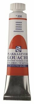 Gouache extra fine plakkaatverf 235 oranje 20 ml