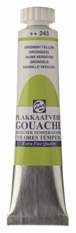 Gouache extra fine plakkaatverf 243 groengeel 20 ml