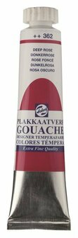 Gouache extra fine plakkaatverf 362 donkerrose 20 ml