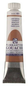 Gouache extra fine plakkaatverf 401 lichtbruin 20 ml