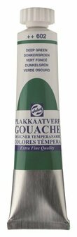 Gouache extra fine plakkaatverf 602 donkergroen 20 ml
