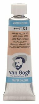 van Gogh aquarelverf tube 224 napelsgeel rood