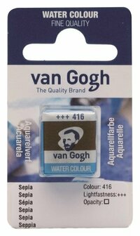 van Gogh aquarelverf napje 416 sepia