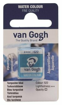 van Gogh aquarelverf napje 522 turkooisblauw