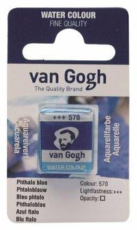 van Gogh aquarelverf napje 570 phtaloblauw