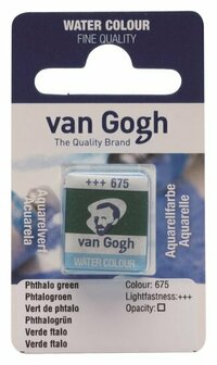 van Gogh aquarelverf napje 675 phtalogroen