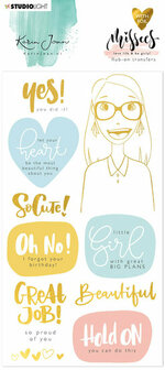 Rub on stickers - Karin Joan Missees collection nr. 03
