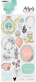 Rub on stickers - Karin Joan Missees collection nr. 04