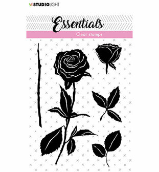 Clear stamps A7 silhouette Roses nr. 28