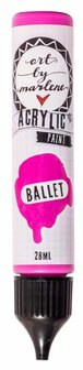Acrylverf - Acrylaatverf - Acrylic Paint - Hobbyverf - Knutselen en Verven - Sneldrogend - Ballet Roze - Subtiele Zijdeglans - Dekkend - Art by Marlene Essentials - 28 ml - Nr. 03