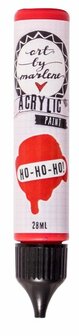 Acrylverf - Acrylaatverf - Acrylic Paint - Hobbyverf - Knutselen en Verven - Sneldrogend - Ho-Ho-Ho! Rood - Subtiele Zijdeglans - Dekkend - Art by Marlene Essentials - 28 ml - Nr. 08