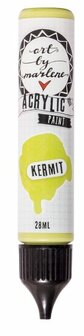Acrylverf - Acrylaatverf - Acrylic Paint - Hobbyverf - Knutselen en Verven - Sneldrogend - Kermit Groen - Subtiele Zijdeglans - Dekkend - Art by Marlene Essentials - 28 ml - Nr. 12