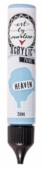 Acrylverf - Acrylaatverf - Acrylic Paint - Hobbyverf - Knutselen en Verven - Sneldrogend - Heaven Wit - Subtiele Zijdeglans - Dekkend - Art by Marlene Essentials - 28 ml - Nr. 14