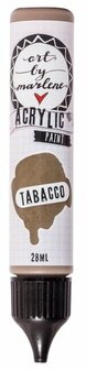 Acrylverf - Acrylaatverf - Acrylic Paint - Hobbyverf - Knutselen en Verven - Sneldrogend - Tabacco Bruin - Subtiele Zijdeglans - Dekkend - Art by Marlene Essentials - 28 ml - Nr. 16