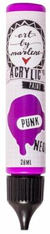 Acrylverf - Acrylaatverf - Acrylic Paint - Hobbyverf - Knutselen en Verven - Sneldrogend - Punk Neon - Subtiele Zijdeglans - Dekkend - Art by Marlene Essentials - 28 ml - Nr. 23