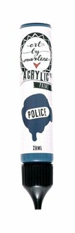 Acrylverf - Acrylaatverf - Acrylic Paint - Hobbyverf - Knutselen en Verven - Sneldrogend - Police Blauw - Subtiele Zijdeglans - Dekkend - Art by Marlene Essentials - 28 ml - Nr. 36
