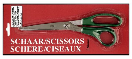 Schaar - Roestvrijstaal - Linkshandige Schaar - Universeel Gebruik - Precisieschaar - Handwerk Schaar - Reuser - 210mm - 1 Stuk