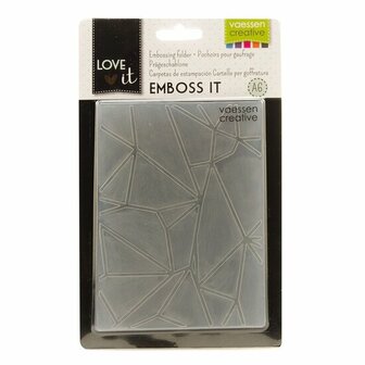 Love It embossing folder A6 graphic lines