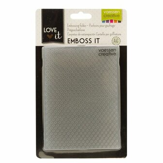 Love It embossing folder A6 dots