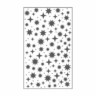 Embossing folder 3 x 5 inch - starry sky