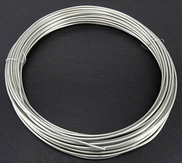 Aluminiumdraad - Aluminium Draad - Draad Voor Sieraden - Aluminium Sieraden Draad - Decoratief Aluminium Draad - Aluminium Bloemschikdraad - Kralendraad - Aluminium Ringen Draad - Hobbydraad - Dikte: 