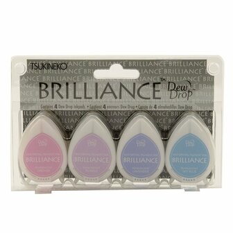 Brilliance dew drop ink pad x4 set jewel tone