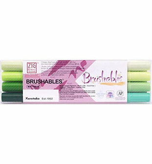 Zig Brushables set 4 colors green