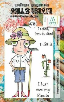 Aall &amp; Create clearstamps A7 - Gardener dee