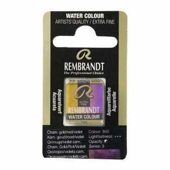 Rembrandt aquarelverf napje 860 kameleon goud-rood-violet