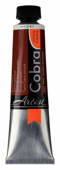 Cobra Artist olieverf 411 sienna gebrand 40 ml