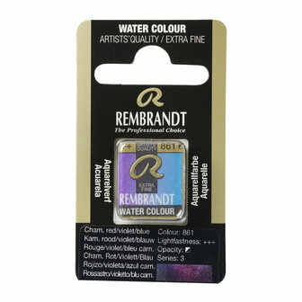 Rembrandt aquarelverf napje 861 kameleon rood-violet-blauw