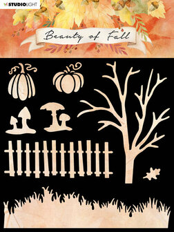 Mask stencil - Beauty of fall nr. 34