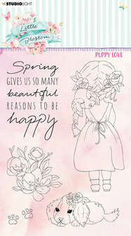 Clear stamps Puppy love - Little Blossom nr. 195